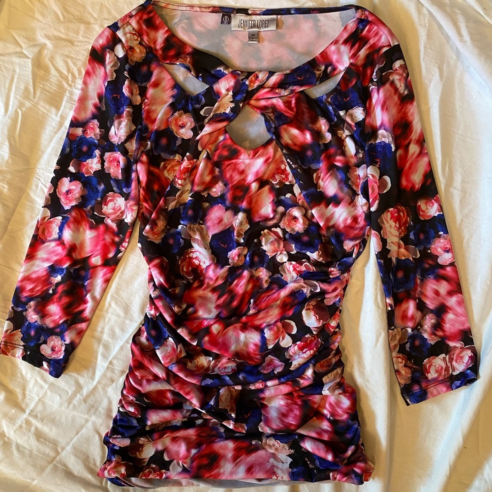 Jennifer Lopez Floral Top